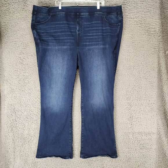 Torrid Jeans Womens 5X Dark Wash Stretch High Rise Lean Slim Boot - Picture 1 of 11